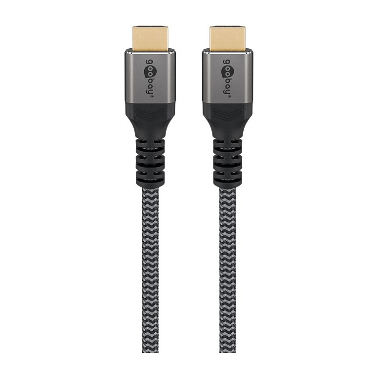 Goobay Plus Ultra High-Speed HDMI-Kabel, 8K @ 60Hz (grau, 2 Meter)-1