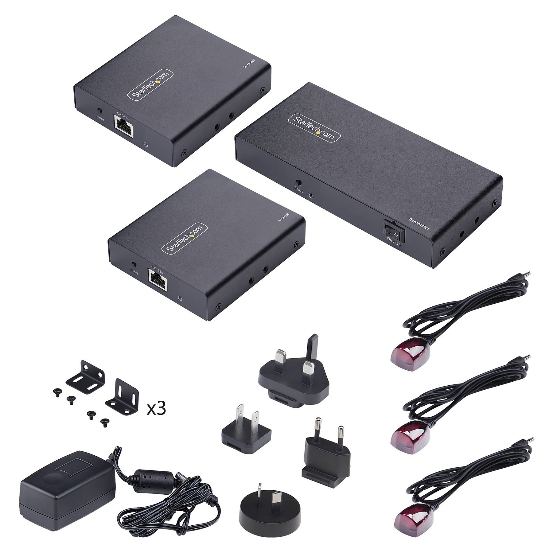 STARTECH.COM 2-Port HDMI Extender und Splitter uber CAT6 4K 60Hz bis 70m Lnge 1x2 HDMI uber Netzwerkkabel-LAN Kabel Verteilerkit-2