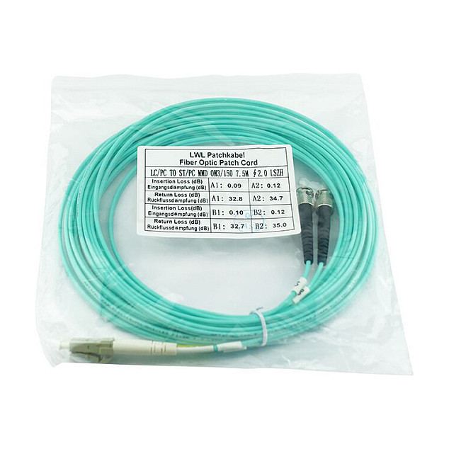 Optički kabel BLUEOPTICS LC/ST Multi-Mode OM3 (0.5m)-7
