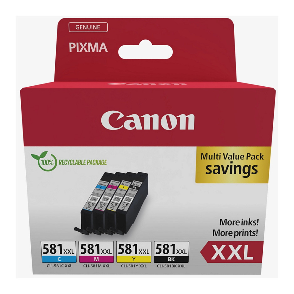 Canon Tinte CLI-581XXL 1998C004 4er Multipack (BKMCY)