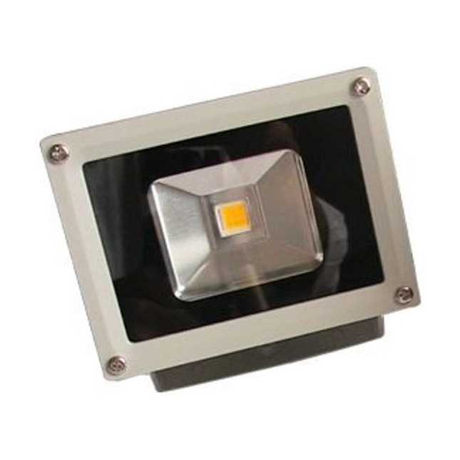 Synergy 21 LED Spot Outdoor Baustrahler 10W graues GehÃ¤use - warmweiÃŸ V2