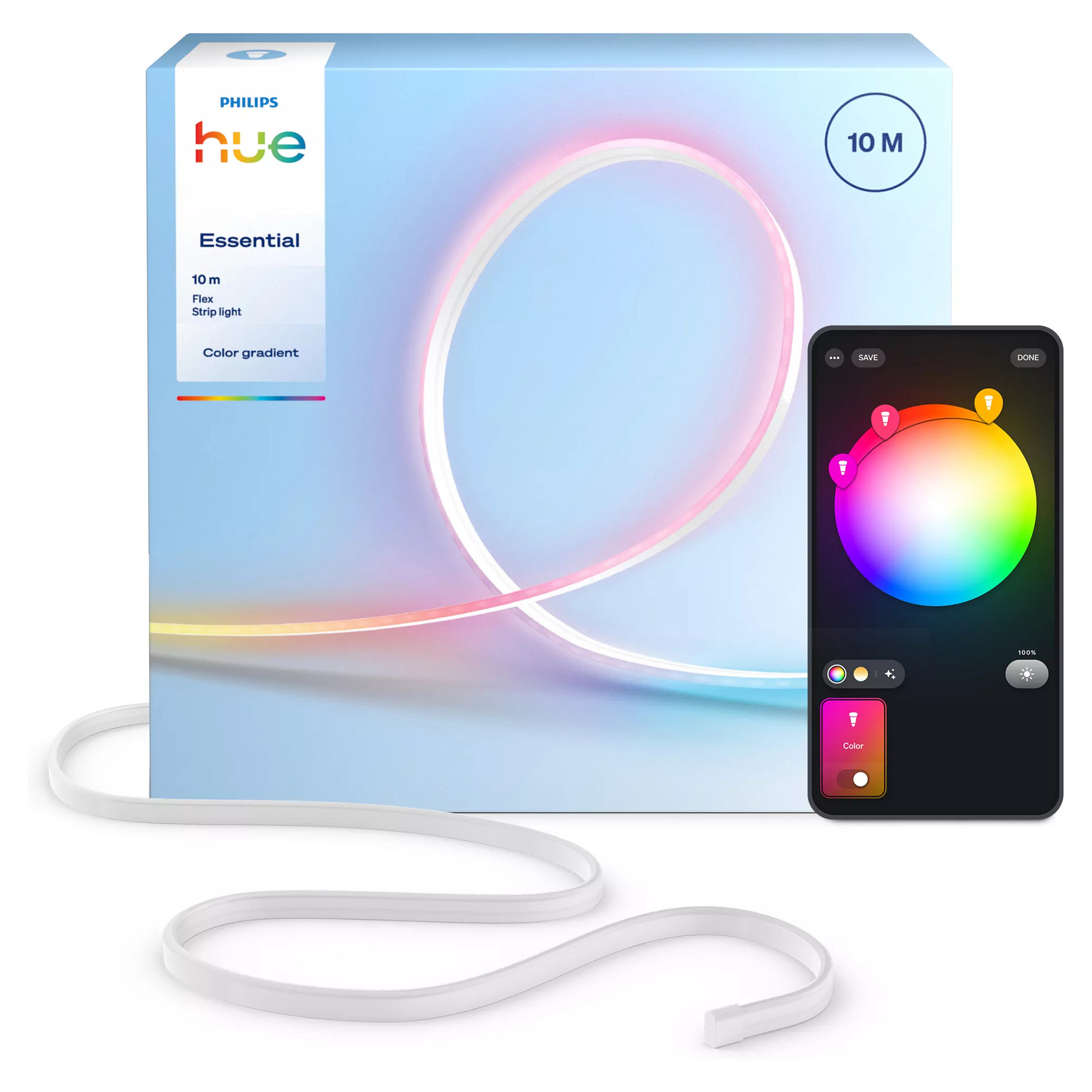 Philips Hue Essential Flex Gradient Lightstrip, 10m-2