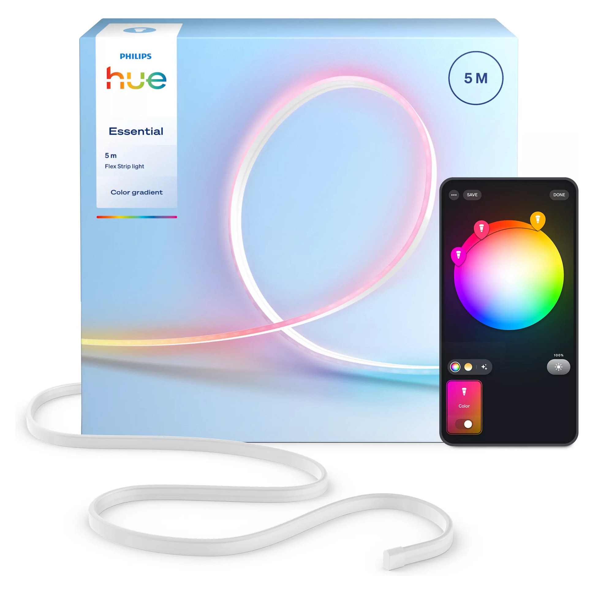 Philips Hue Essential Flex Gradient Lightstrip, 5m-2