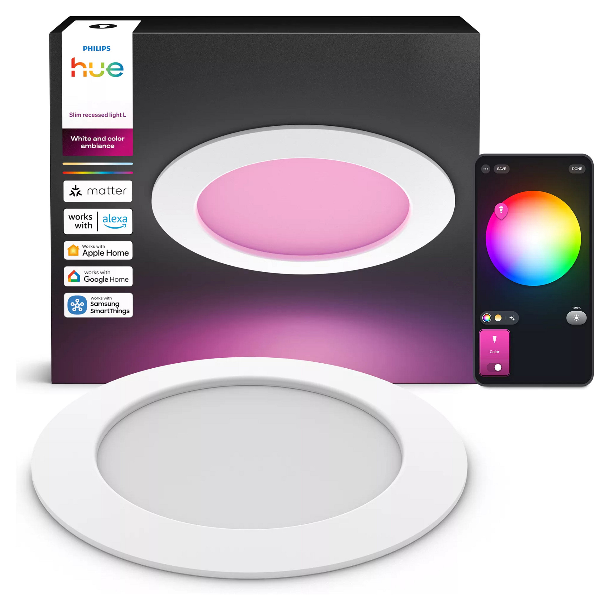 Philips Hue White&Col. Amb. Slim Recessed Light L EMEA-White-3