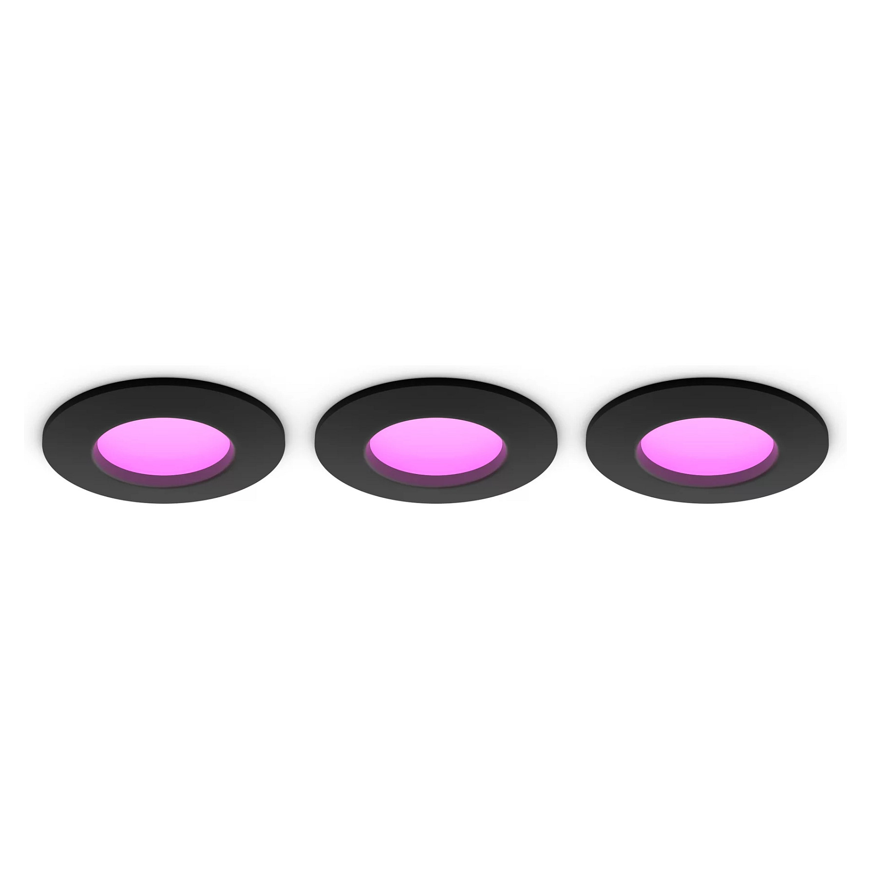 Ugradbena pametna svjetiljka PHILIPS HUE White and Color Ambiance Slim Downlight (3 komada, crna boja)-0