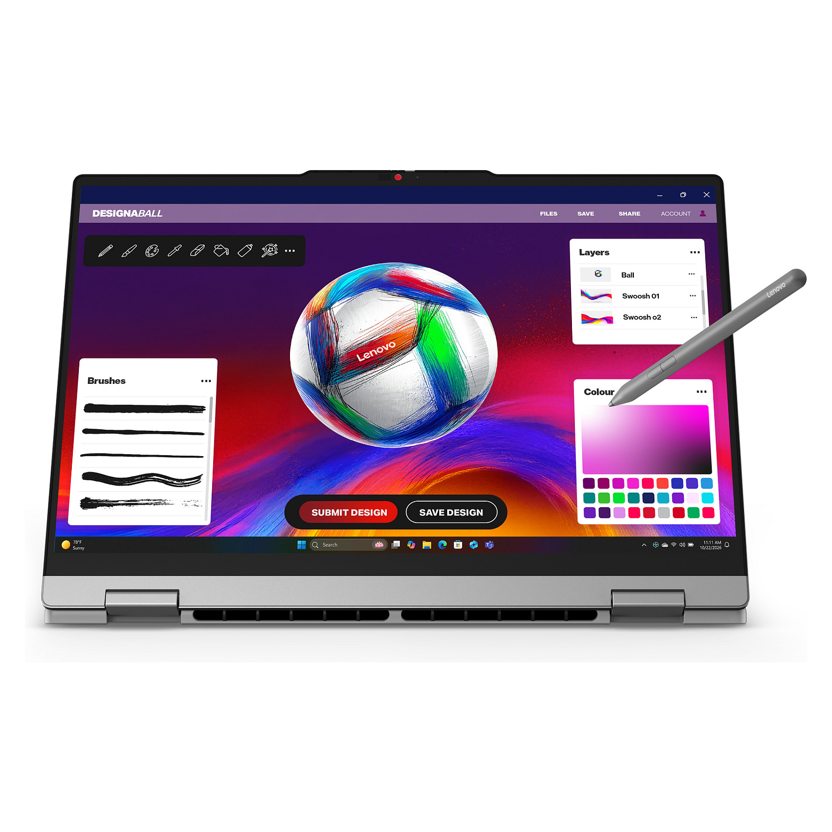 Laptop LENOVO IdeaPad 5 2-in-1 15AGP11 (15.3", IPS, WUXGA, Touch, AMD Ryzen AI 7 445, 16GB, 1TB SSD, AMD Radeon 840M, Windows 11 Home, DE tipkovnica, Luna Grey)-10