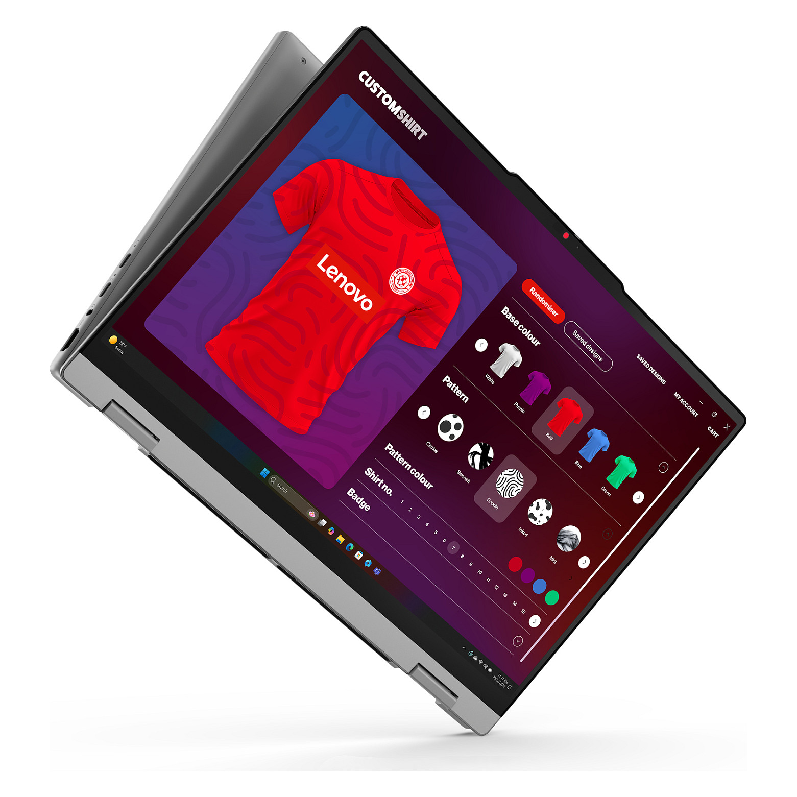 Laptop LENOVO IdeaPad 5 2-in-1 15AGP11 (15.3", IPS, WUXGA, Touch, AMD Ryzen AI 7 445, 16GB, 1TB SSD, AMD Radeon 840M, Windows 11 Home, DE tipkovnica, Luna Grey)-8