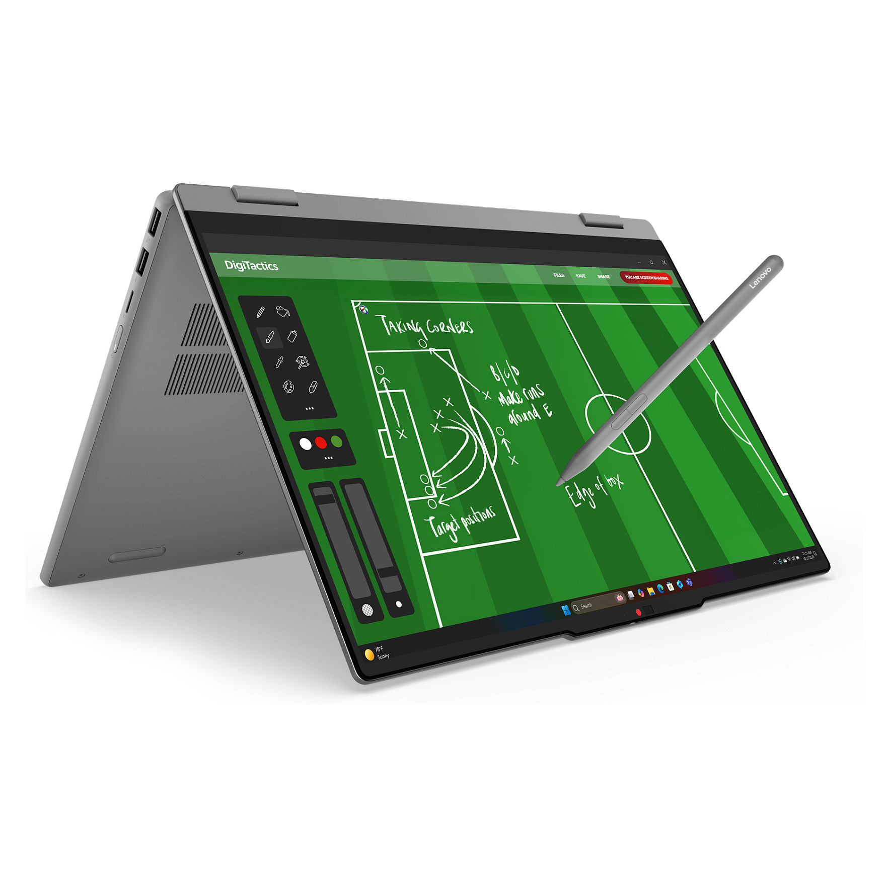 Laptop LENOVO IdeaPad 5 2-in-1 15AGP11 (15.3", IPS, WUXGA, Touch, AMD Ryzen AI 7 445, 16GB, 1TB SSD, AMD Radeon 840M, Windows 11 Home, DE tipkovnica, Luna Grey)-9