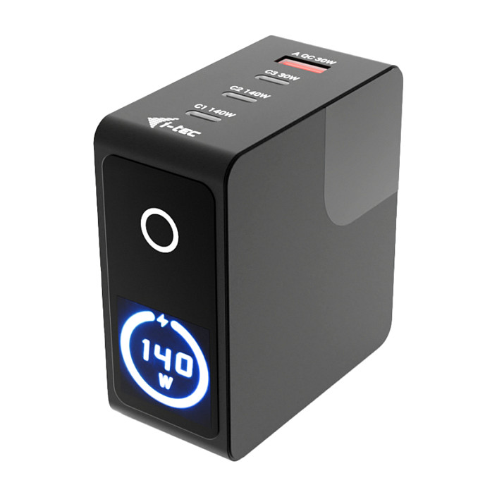 D I-TEC 140W Intelligent Multiport USB Charger 3x USB-C 1x USB-A LCD display-0