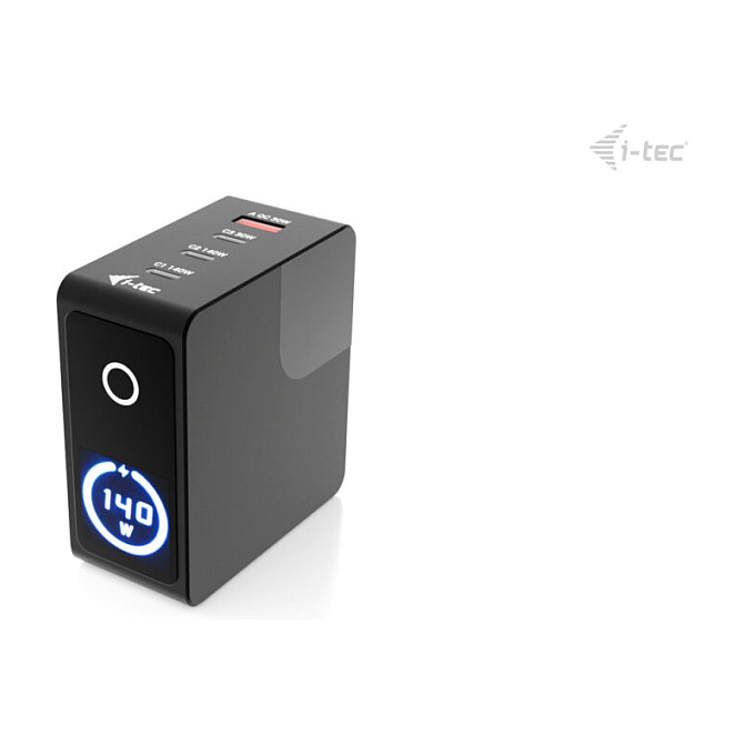 D I-TEC 140W Intelligent Multiport USB Charger 3x USB-C 1x USB-A LCD display-1