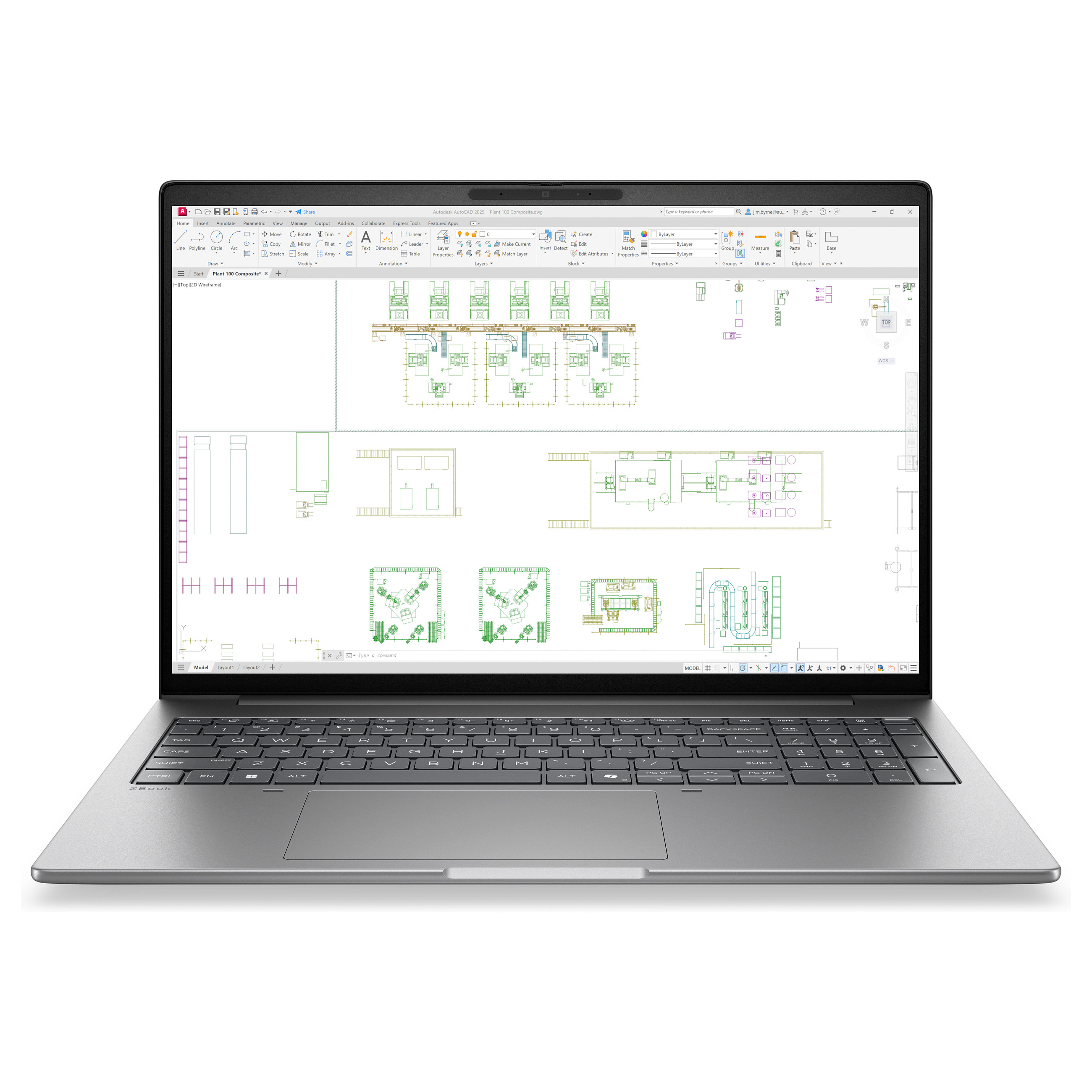 Laptop HP ZBook 8 G2i (16", WUXGA, 1920x1200, Intel Core Ultra 7 356H, 32GB, 1TB SSD, NVIDIA RTX PRO 500, Windows 11 Pro, DE tipkovnica, Siva)-0