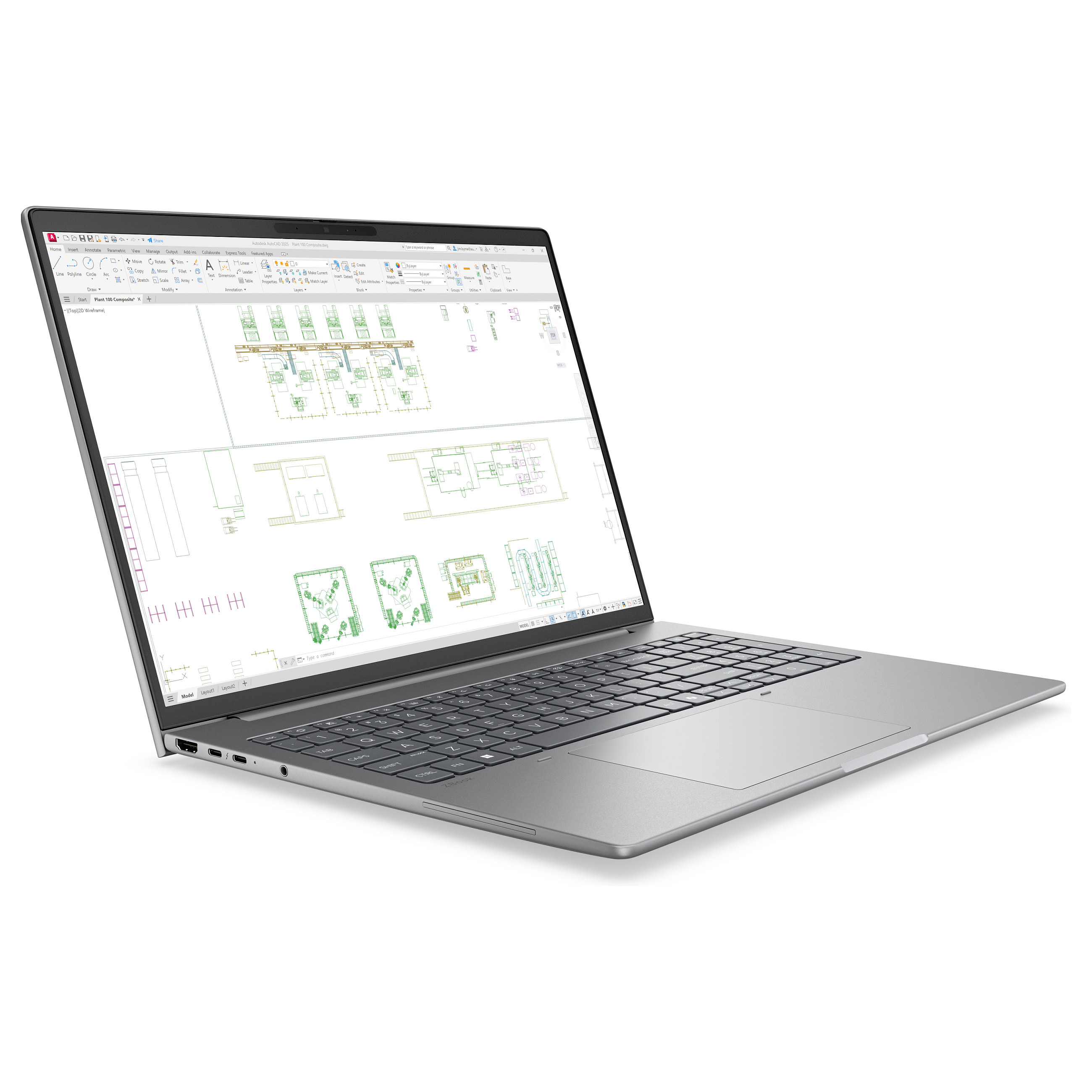Laptop HP ZBook 8 G2i (16", WUXGA, 1920x1200, Intel Core Ultra 7 356H, 32GB, 1TB SSD, NVIDIA RTX PRO 500, Windows 11 Pro, DE tipkovnica, Siva)-1