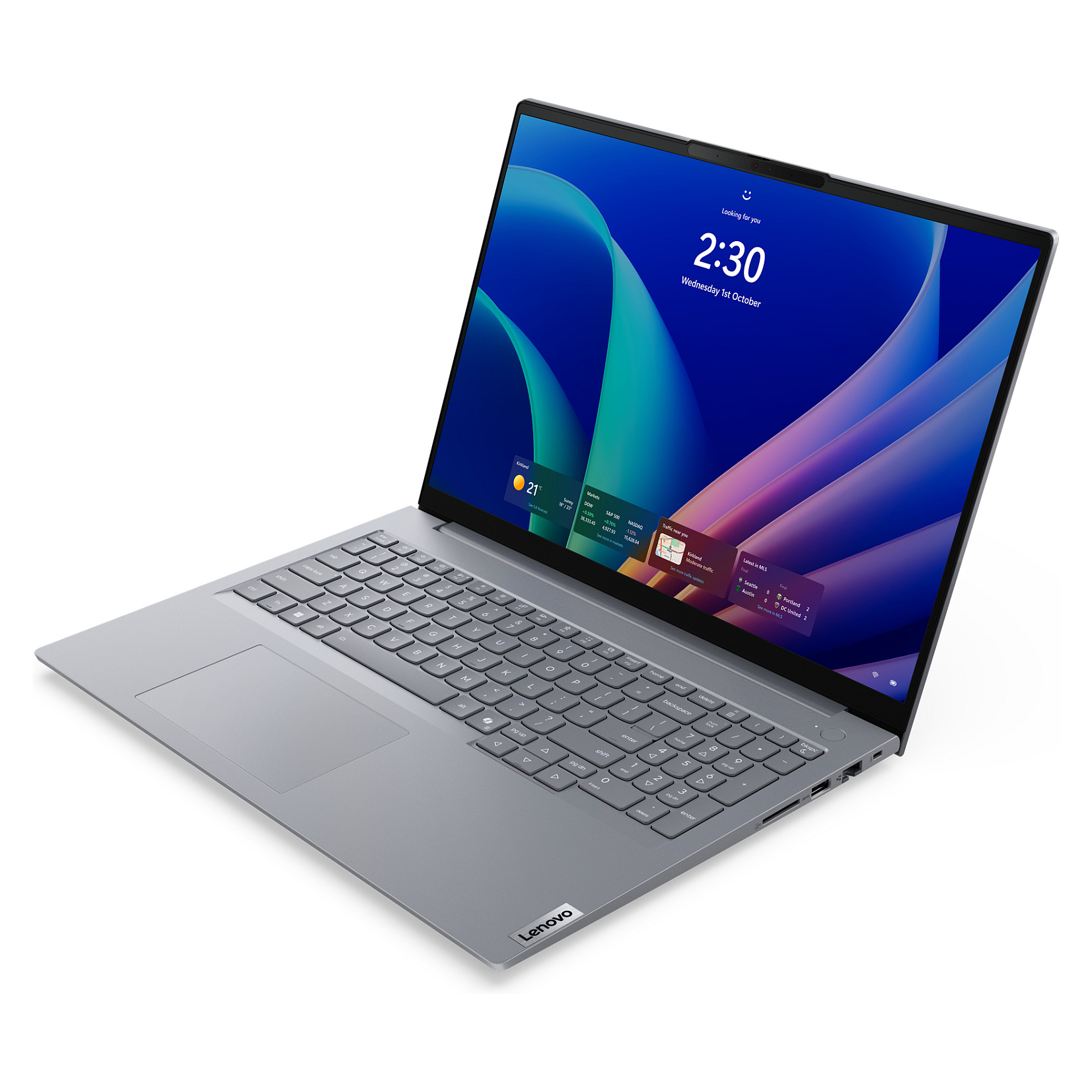 Laptop LENOVO ThinkBook 16 G9 (16", WUXGA, Intel Core Ultra 7 355, 32GB, 512GB SSD, Intel Graphics, Windows 11 Pro, Non-HR tipkovnica, Arctic Grey)-3