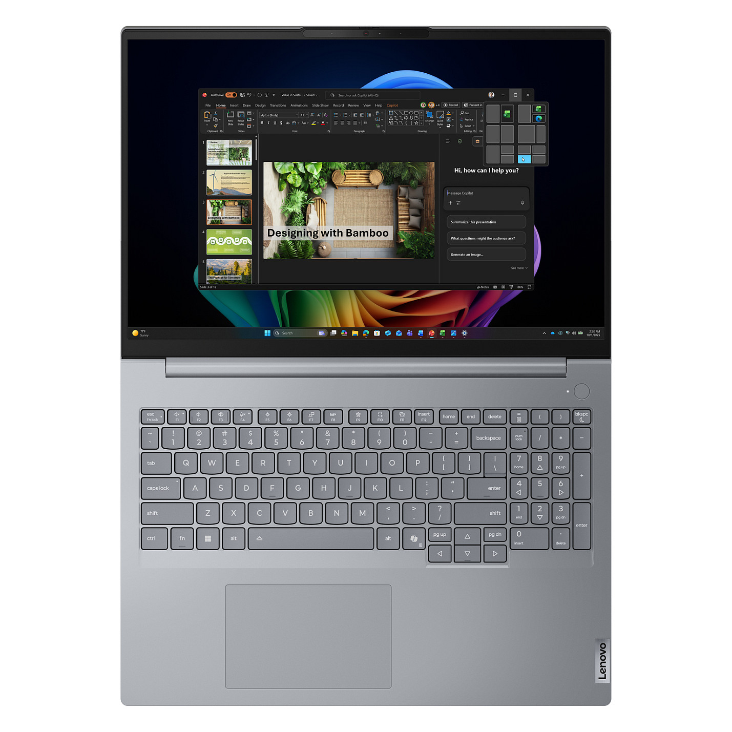 Laptop LENOVO ThinkBook 16 G9 (16", WUXGA, Intel Core Ultra 7 355, 32GB, 512GB SSD, Intel Graphics, Windows 11 Pro, Non-HR tipkovnica, Arctic Grey)-4