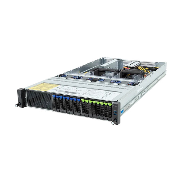 Barebone rack server GIGABYTE R283-ZF1-AAL1 (Rev. 3.x, 2U, 2 x AMD EPYC SP5, 24 x DDR5 RDIMM, 16 x 2,5 in, 2 x 2700 W)