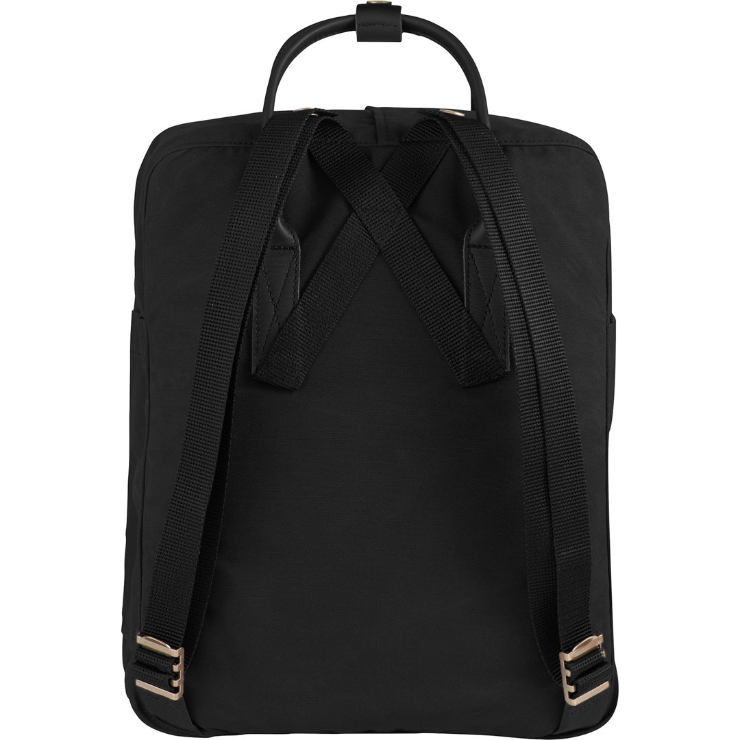 Fjällräven Kanken No.2 backpack Casual backpack Black Cotton, Leather, Recycled polyester-1