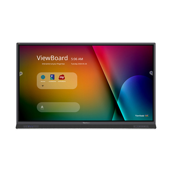 189,3cm/75" (3840x2160) ViewSonic IFP7552-1B 16:9 4K TFT LCD 8ms HDMI DisplayPort USB-C USB LAN RS232 VESA Speaker Touch