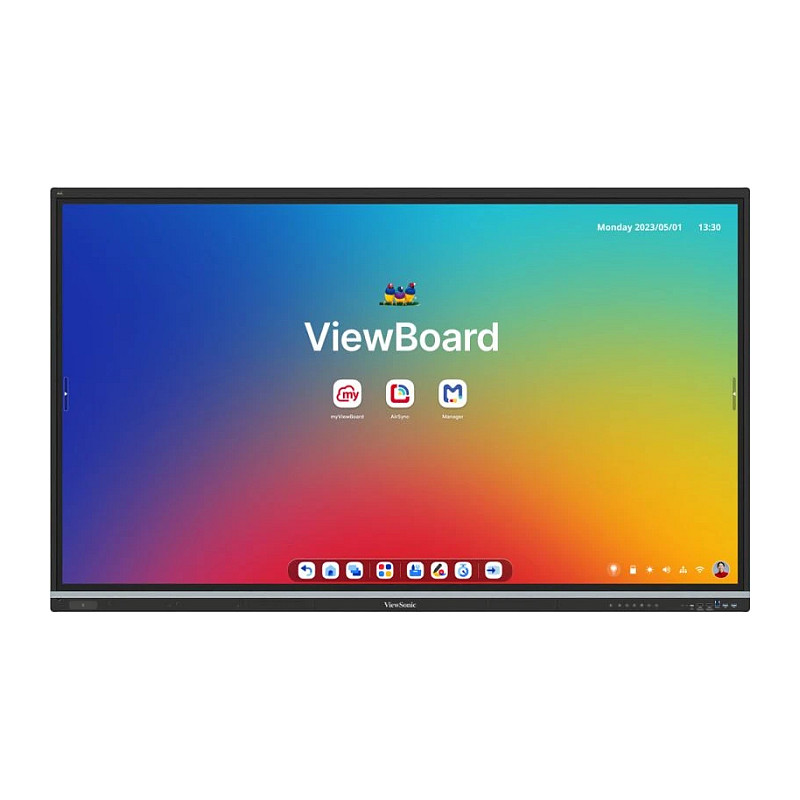 189,2cm/74,5" (3840x2160) ViewSonic IFP7551-3C 16:9 4K TFT LCD 6,5ms HDMI DisplayPort USB-C USB LAN VESA Speaker Touch-1