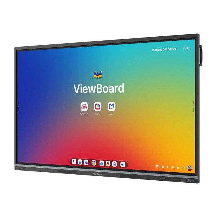 189,2cm/74,5" (3840x2160) ViewSonic IFP7551-3C 16:9 4K TFT LCD 6,5ms HDMI DisplayPort USB-C USB LAN VESA Speaker Touch-3