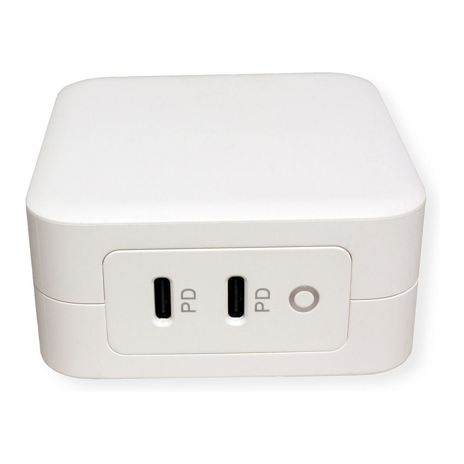 USB-C punjač ROLINE GaN 100W (2x USB-C, Power Delivery)-1