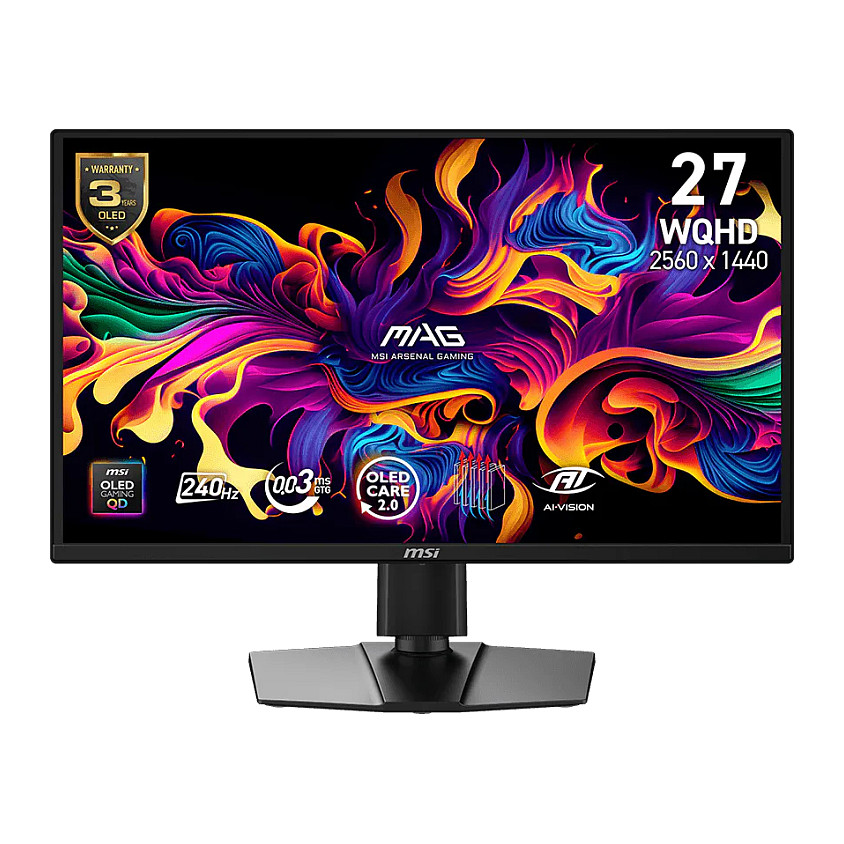 Monitor MSI MAG 272QPDE 26.5" (QD-OLED, QHD, 240Hz, 0.03ms, crna boja)-0
