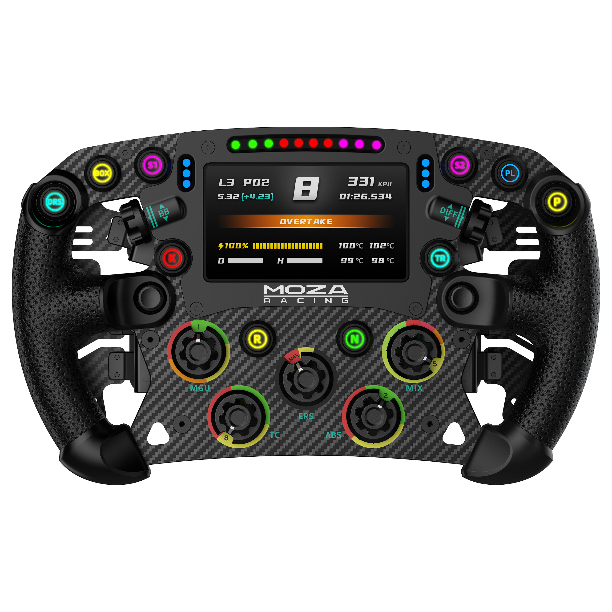 Volan MOZA RACING FSR Formula Wheel 280mm s 4.3" zaslonom-1