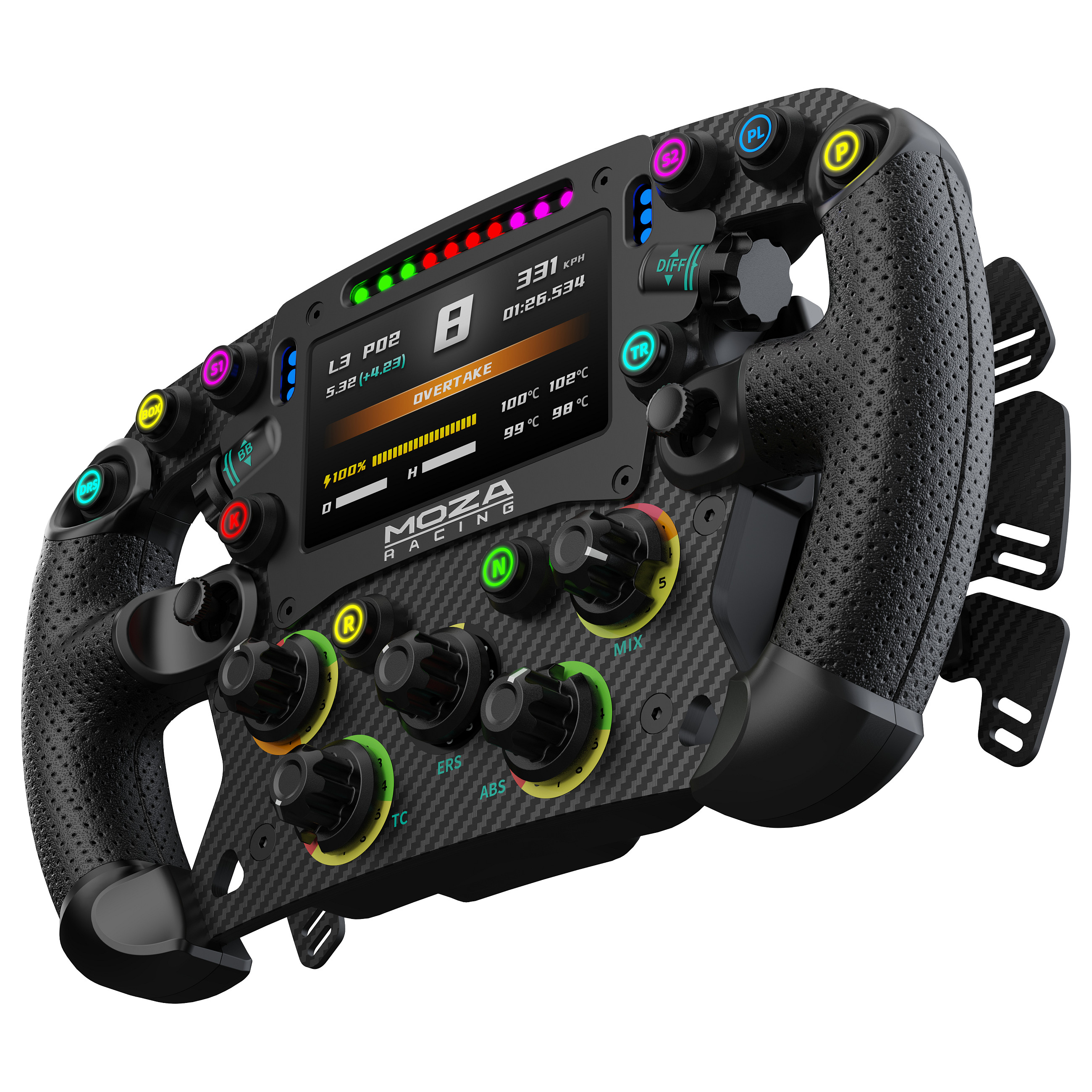 Volan MOZA RACING FSR Formula Wheel 280mm s 4.3" zaslonom-3