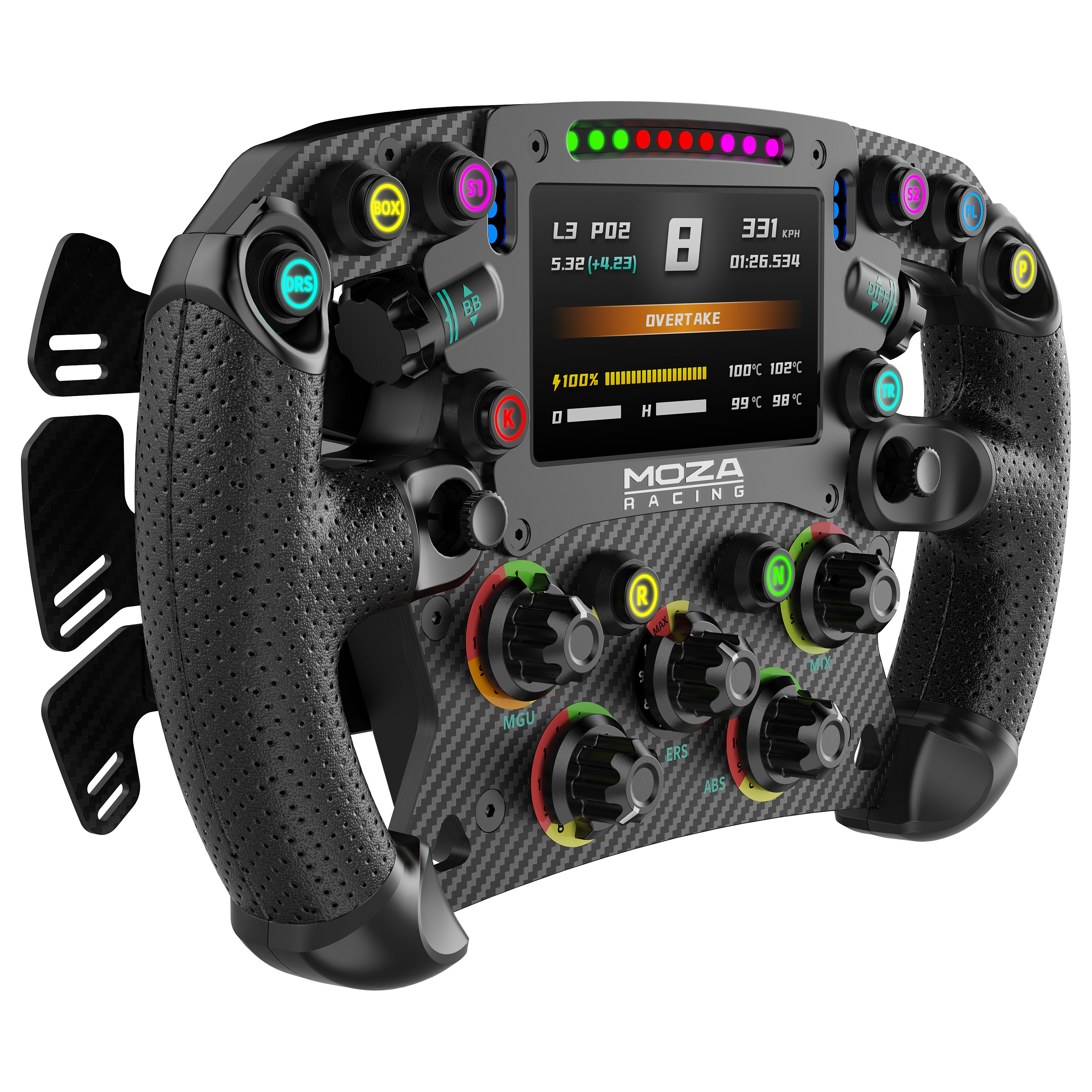 Volan MOZA RACING FSR Formula Wheel 280mm s 4.3" zaslonom-5