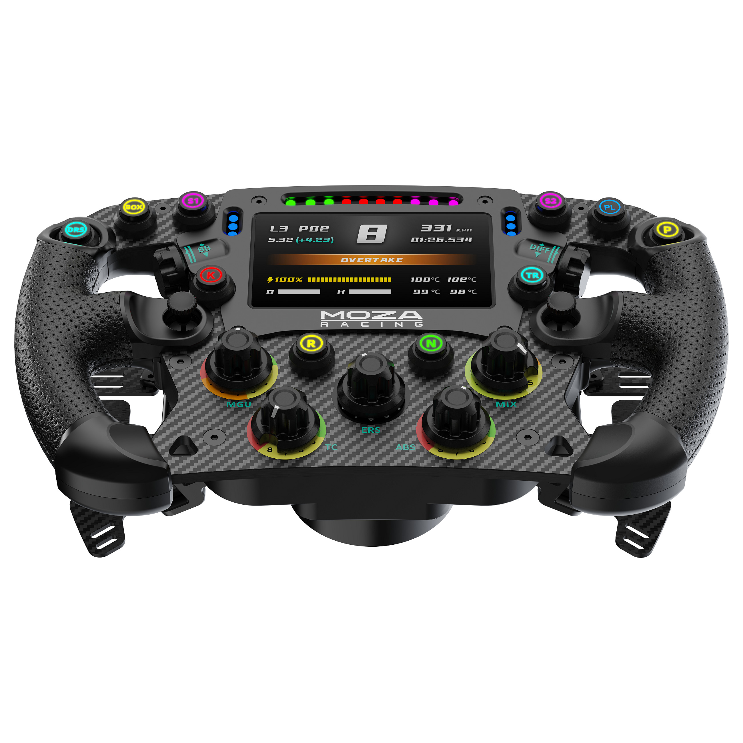 Volan MOZA RACING FSR Formula Wheel 280mm s 4.3" zaslonom-8