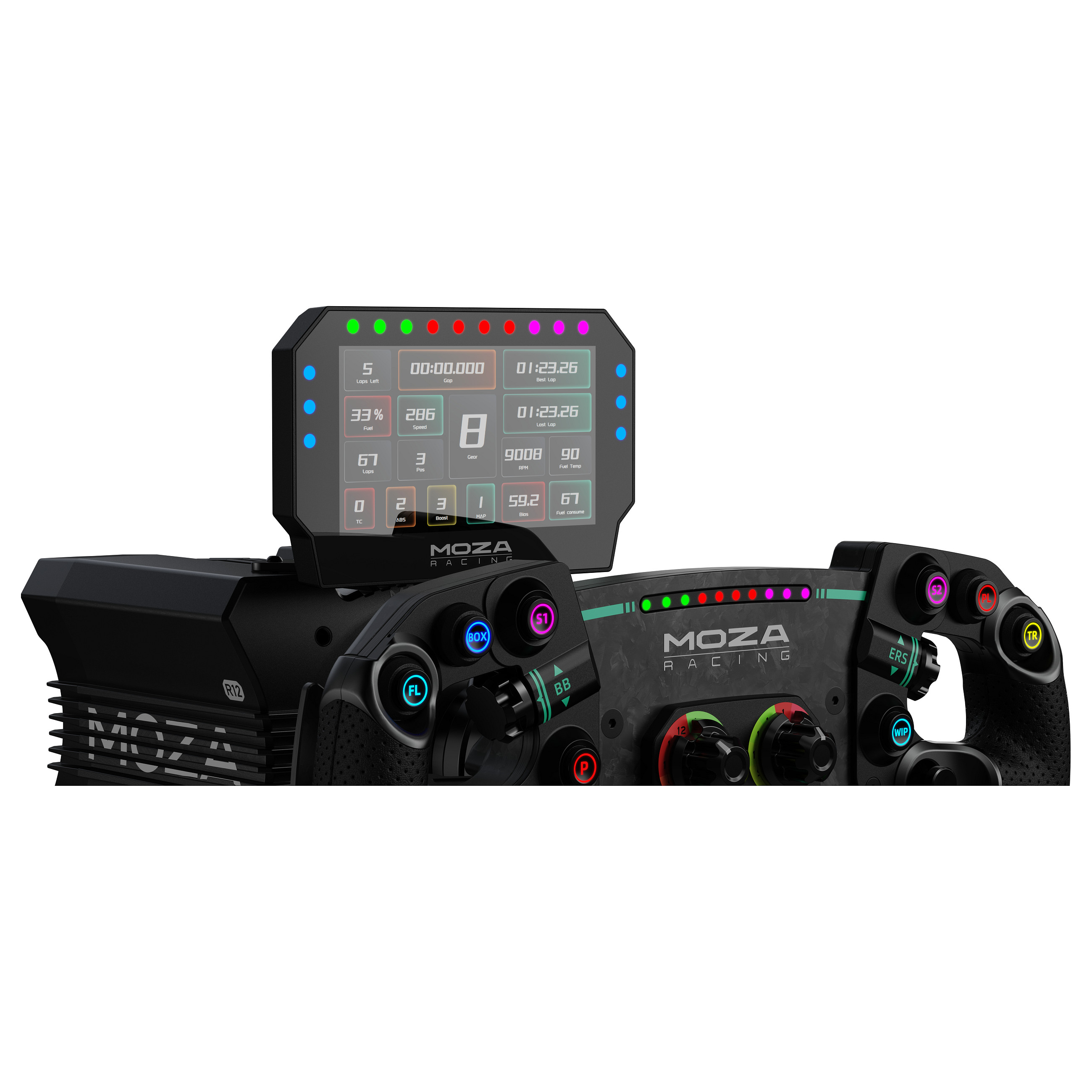 Digitalni zaslon za sim racing MOZA RACING CM HD Digital Dash-7