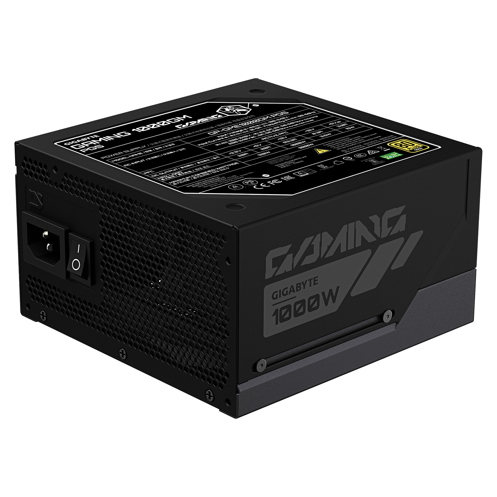 Napajanje GIGABYTE GP-GME1000GM PG5 (1000 W, 80 PLUS Gold, ATX 3.1, potpuno modularno)-2
