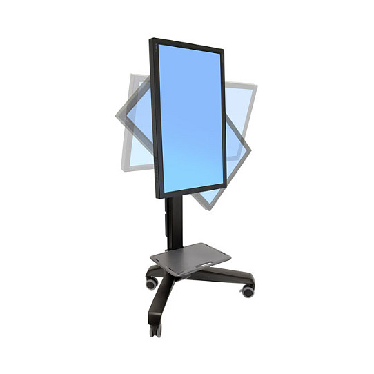 ERGOTRON Neo-Flex Mobile MediaCenter LD 68-139cm 27-55Zoll 11,4-22.7kg Anhebung um 51cm Landscape und Portrait-Modus-5