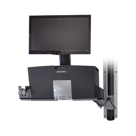 ERGOTRON StyleView Sit-Stand Combo Ablageflaechen-System Wandmontage LCD bis 61cm 24Zoll 14,5kg.mit CPU Halter klein-2