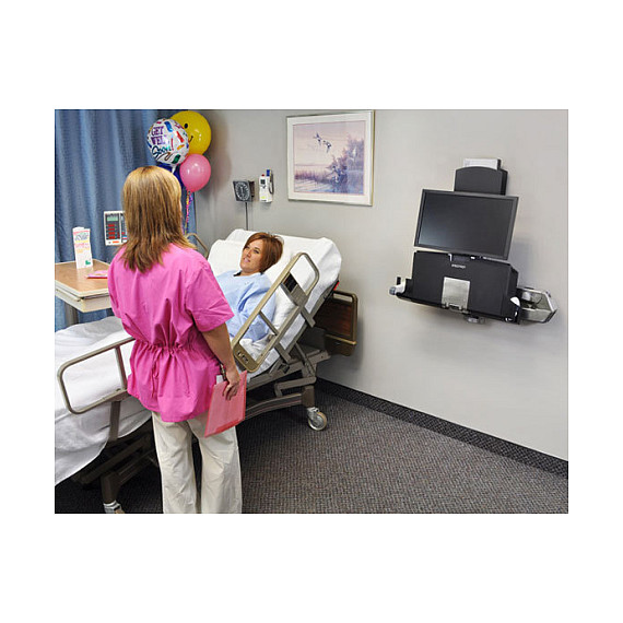 ERGOTRON StyleView Sit-Stand Combo Ablageflaechen-System Wandmontage LCD bis 61cm 24Zoll 14,5kg.mit CPU Halter klein-5