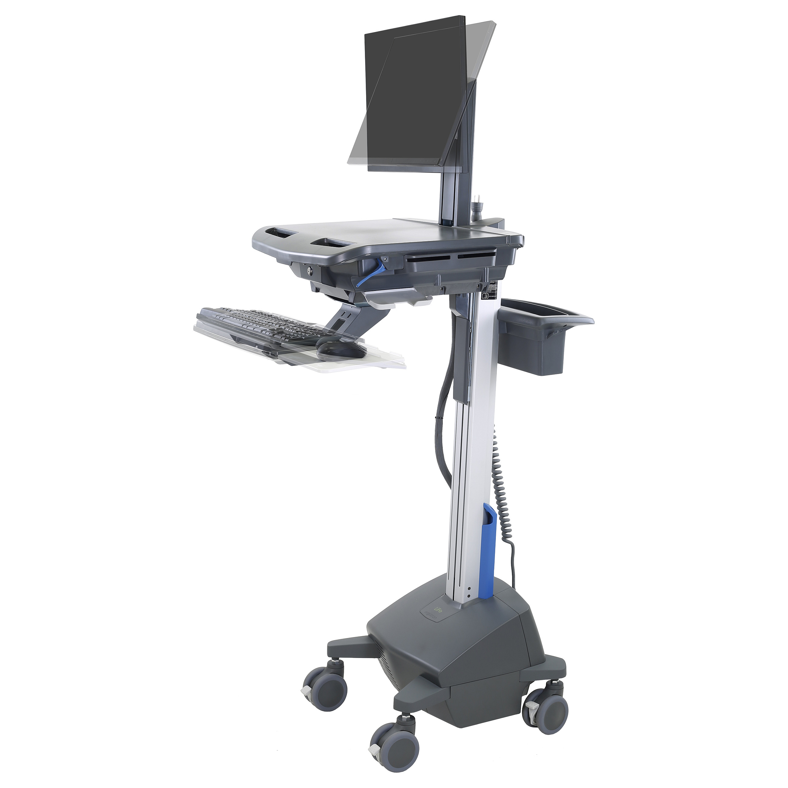 ERGOTRON Styleview, Cart, Lcd, Pivot, Life, Powered, Eu/Sau-Eu, Dark, Grey