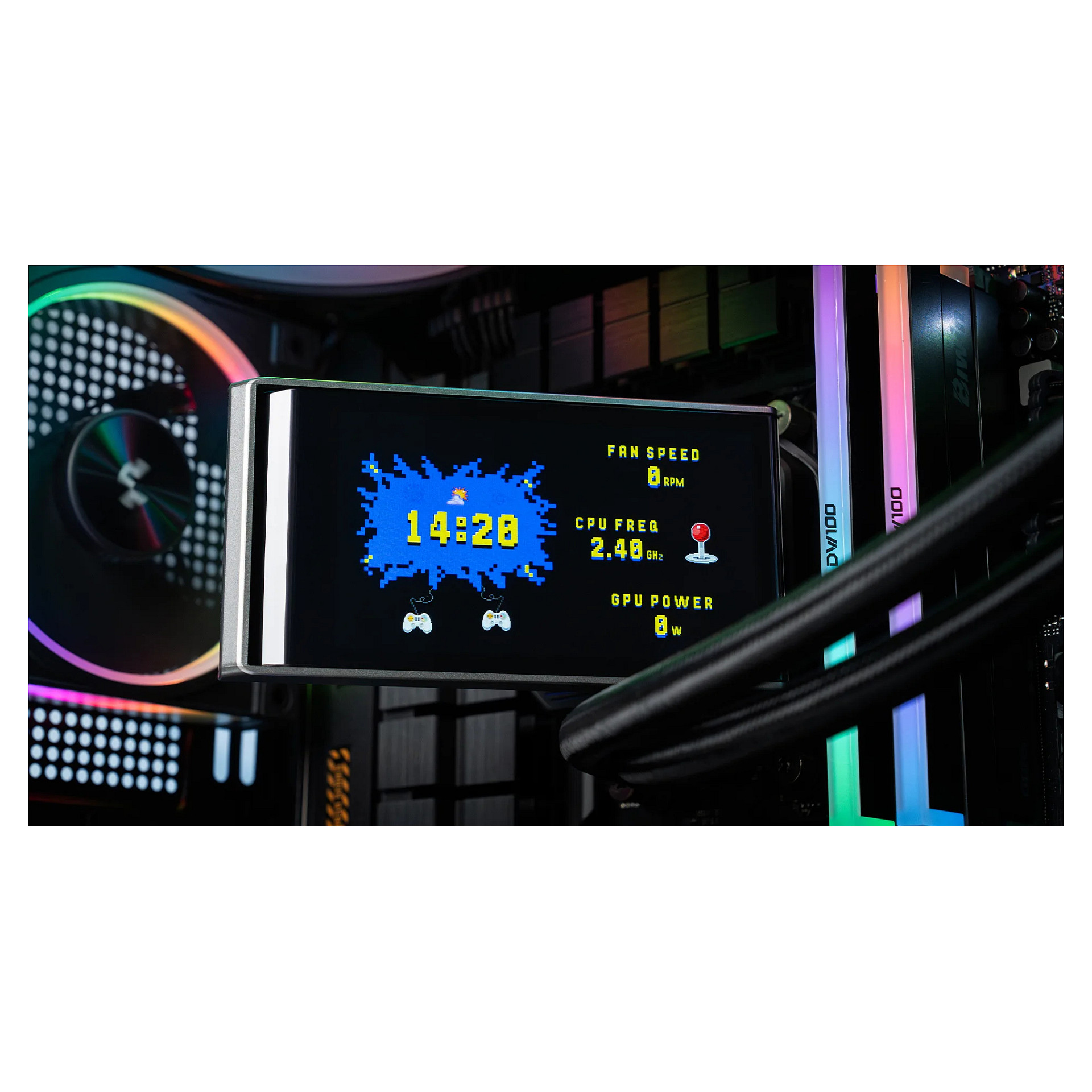 AIO tekuće hlađenje DEEPCOOL LT360 VISION WH, 360mm, ARGB-9
