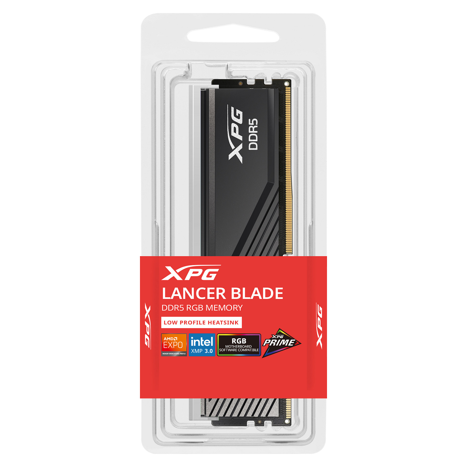 ADATA DIMM 8 GB DDR5-5600 (1x 8 GB) (schwarz, AX5U5600C468G-SLABRBK, XPG Lancer Blade RGB, INTEL XMP, AMD EXPO)-6