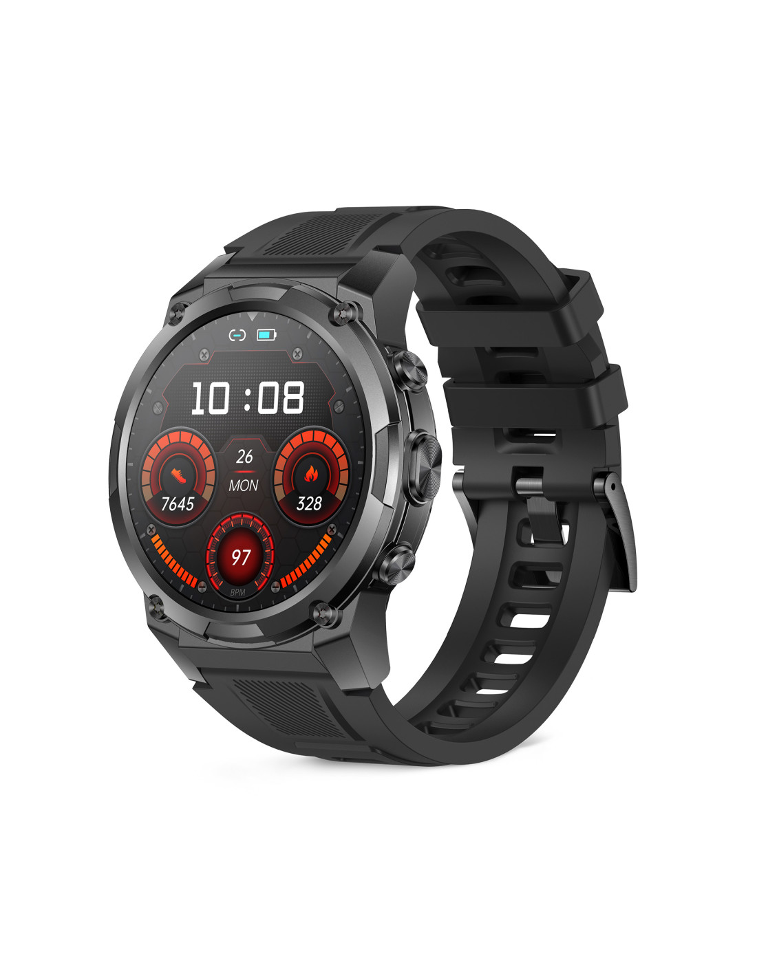 Pametni sat KSIX Explorer 2, 1.43" AMOLED, Dual Band GPS, 5 ATM, crna boja-1