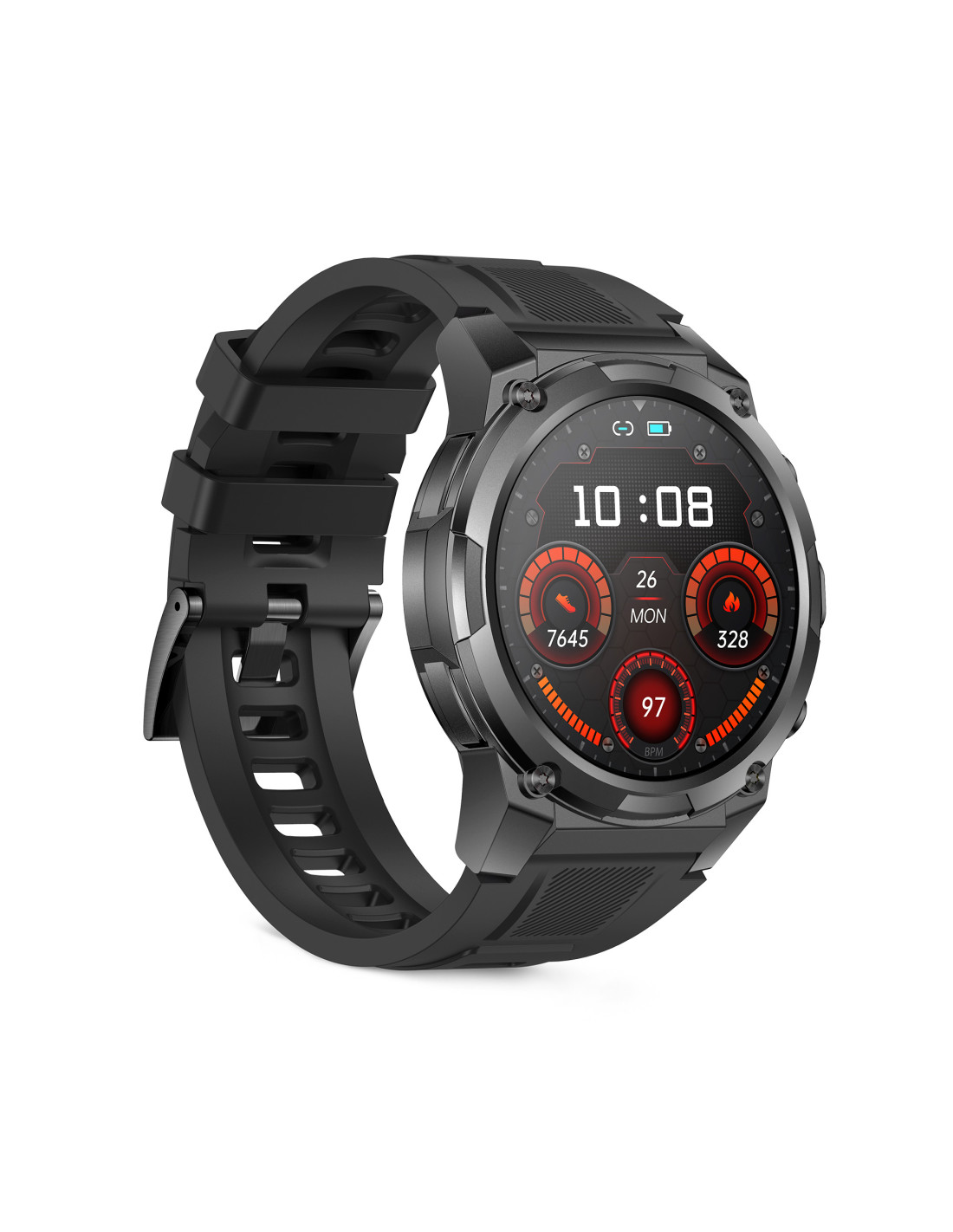Pametni sat KSIX Explorer 2, 1.43" AMOLED, Dual Band GPS, 5 ATM, crna boja-2