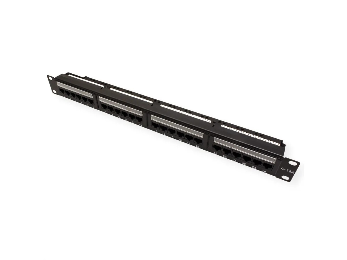 Roline VALUE Cat.6a/Class EA 19" Patch Panel 24-porta UTP, crni-0