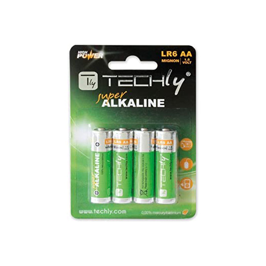 Baterije TECHLY AA LR06 alkalne (4 kom)-0