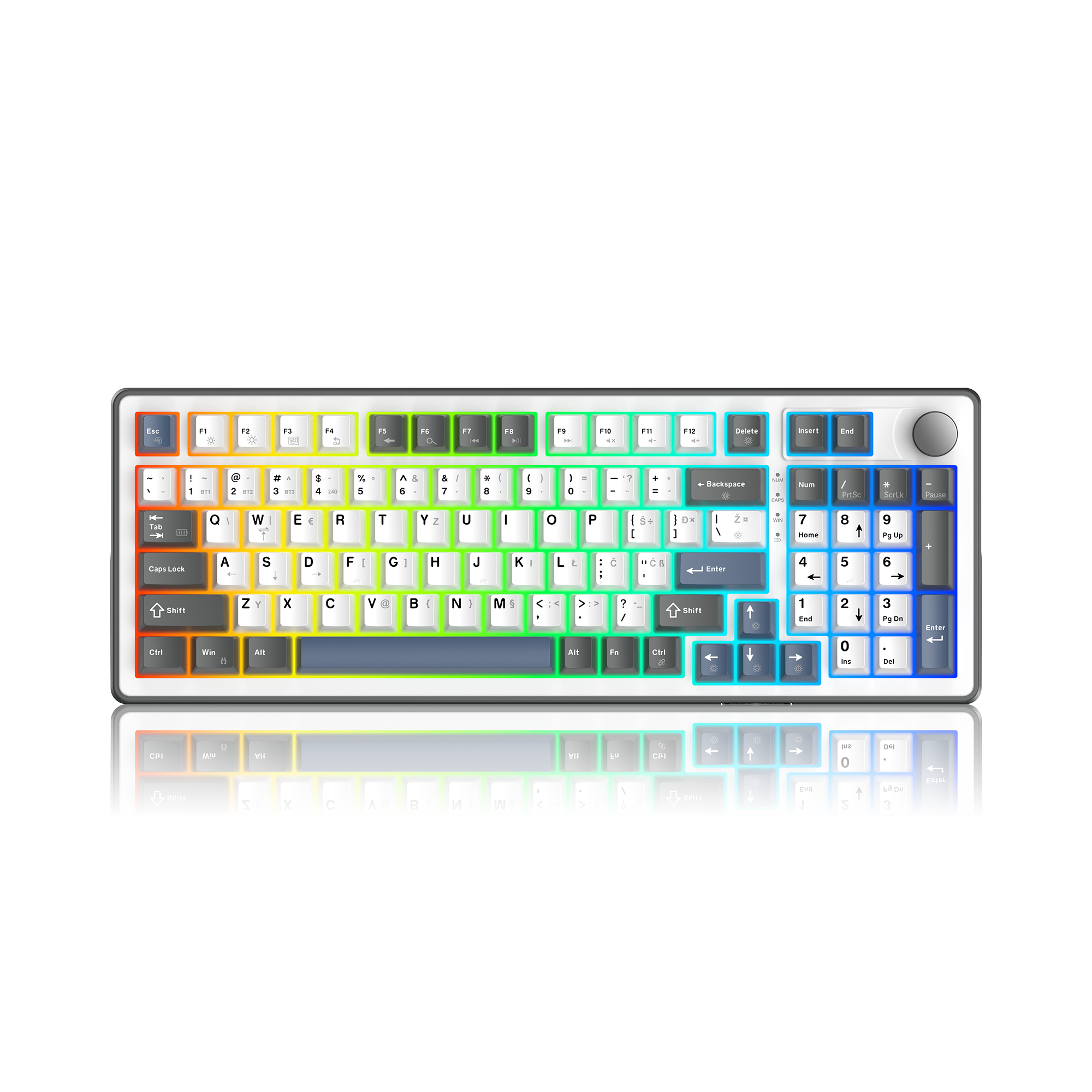 Mehanička gaming tipkovnica WHITE SHARK GK-2106 EXCALIBUR-L bijela boja (HR layout)-0