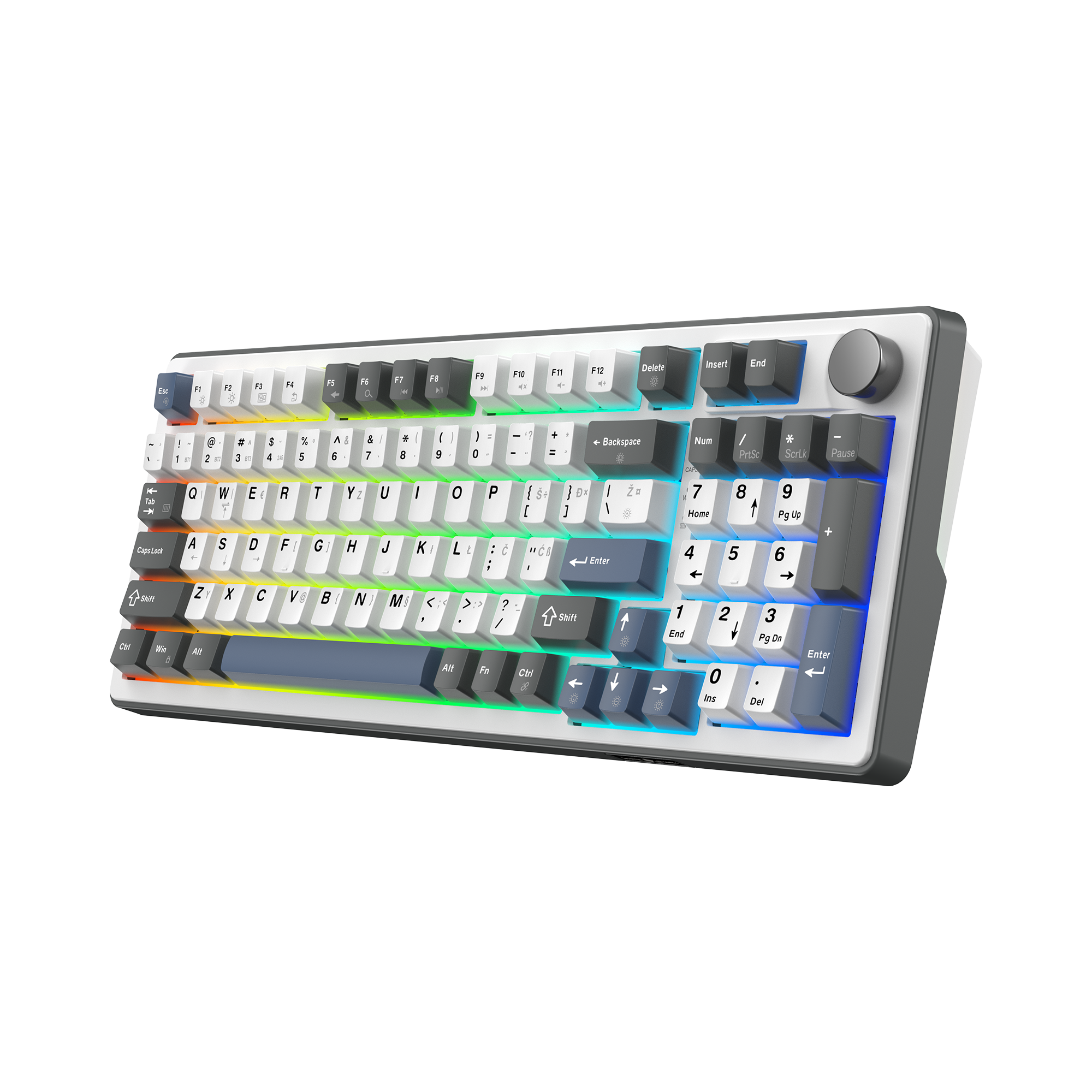 Mehanička gaming tipkovnica WHITE SHARK GK-2106 EXCALIBUR-L bijela boja (HR layout)-1