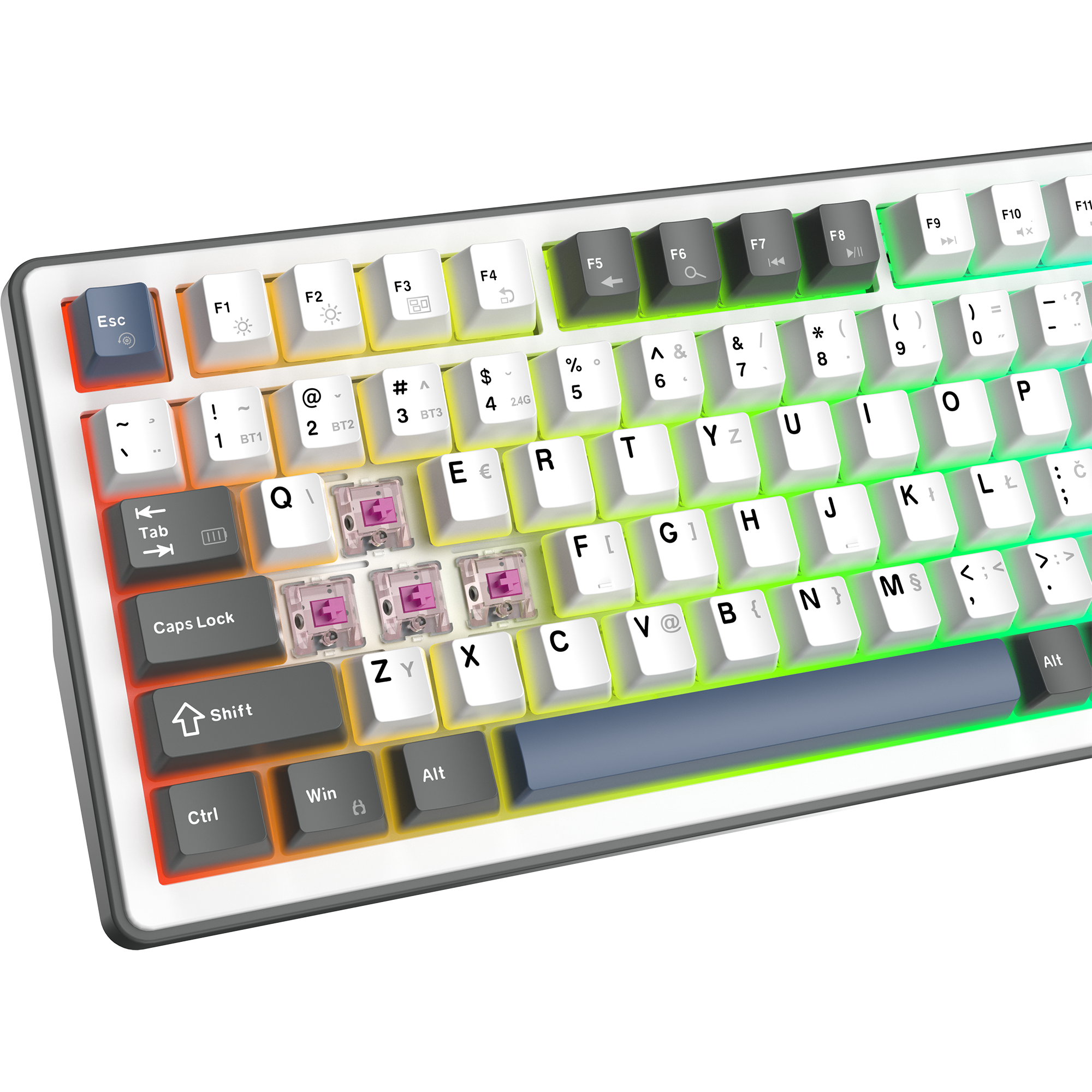 Mehanička gaming tipkovnica WHITE SHARK GK-2106 EXCALIBUR-L bijela boja (HR layout)-7