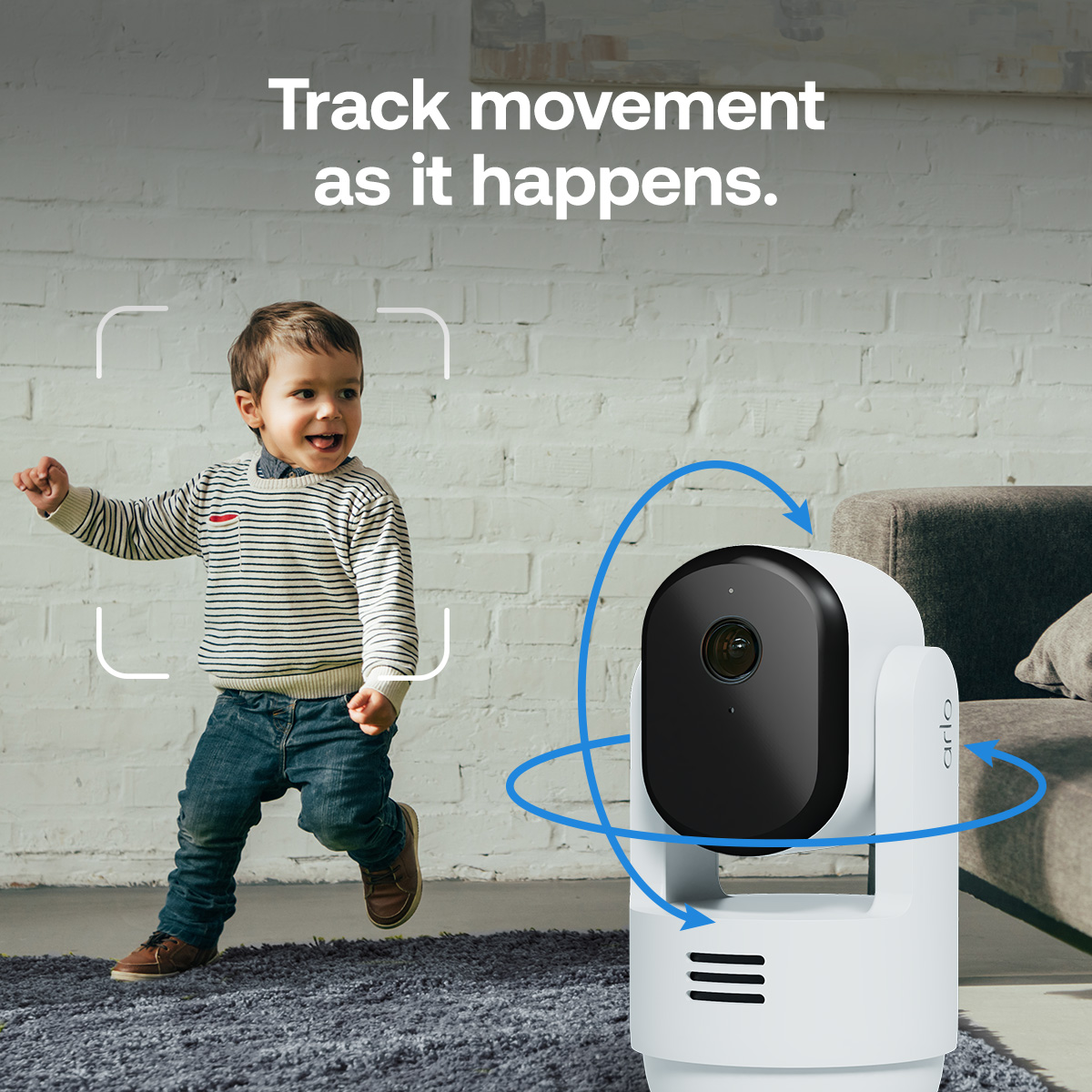 Arlo Essential (Gen.3) 2K PTZ Indoor Security Camera - White-1