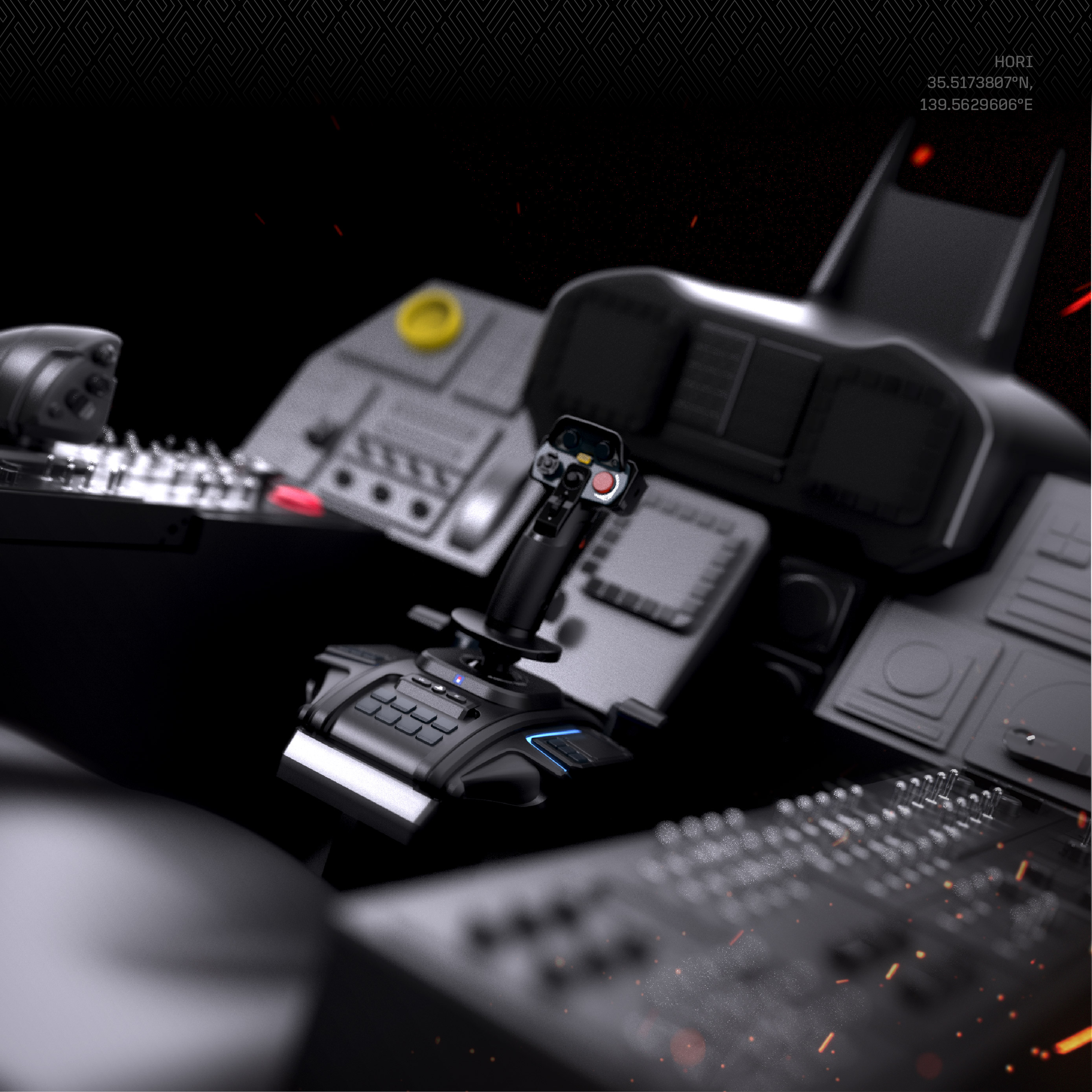 Joystick HORI Flight Stick Ace Combat 8: Wings of Theve (PS5, PS4, PC, crna boja) PREORDER-5