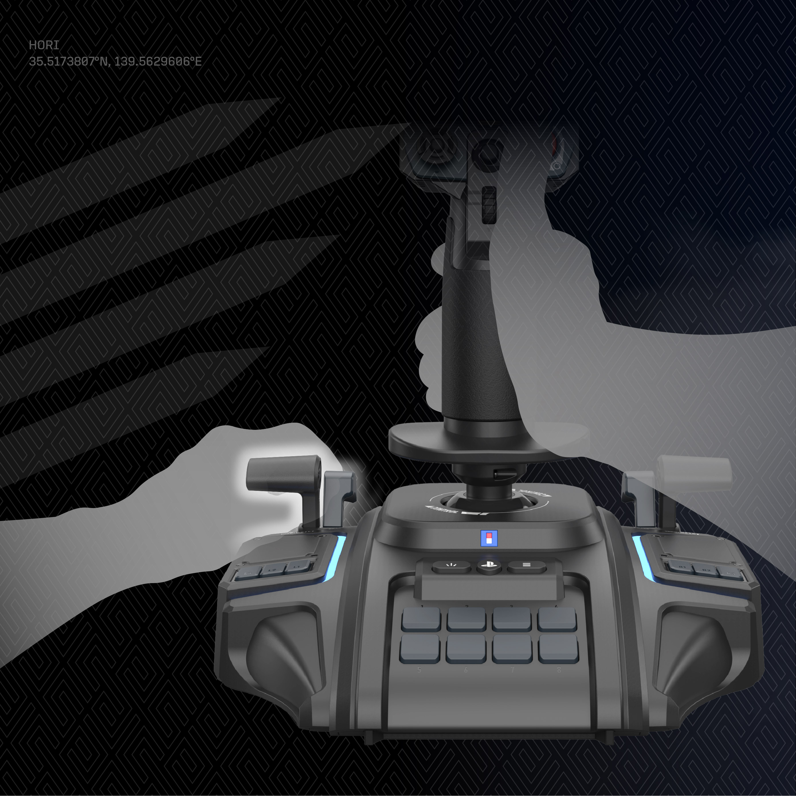 Joystick HORI Flight Stick Ace Combat 8: Wings of Theve (PS5, PS4, PC, crna boja) PREORDER-6
