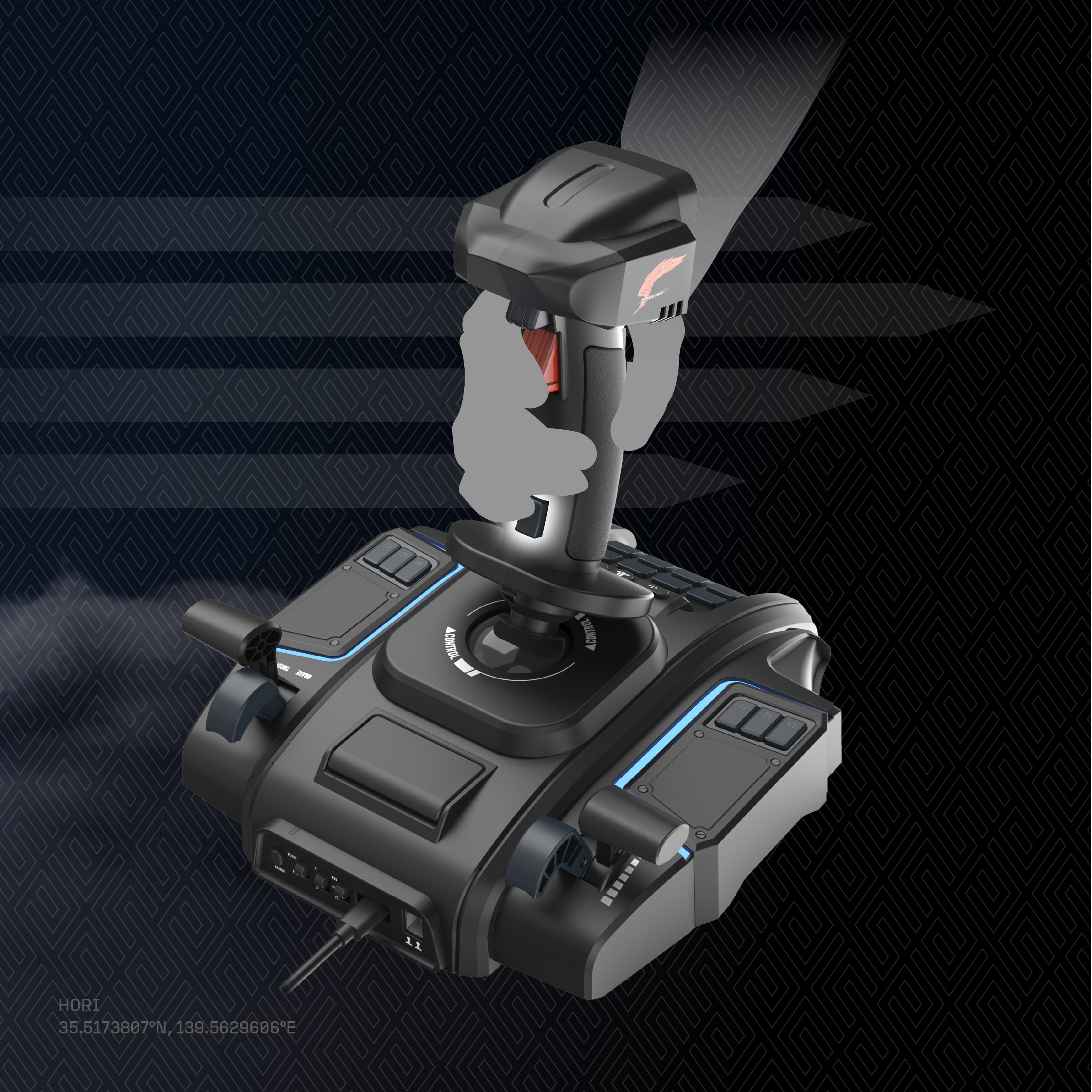 Joystick HORI Flight Stick Ace Combat 8: Wings of Theve (PS5, PS4, PC, crna boja) PREORDER-1