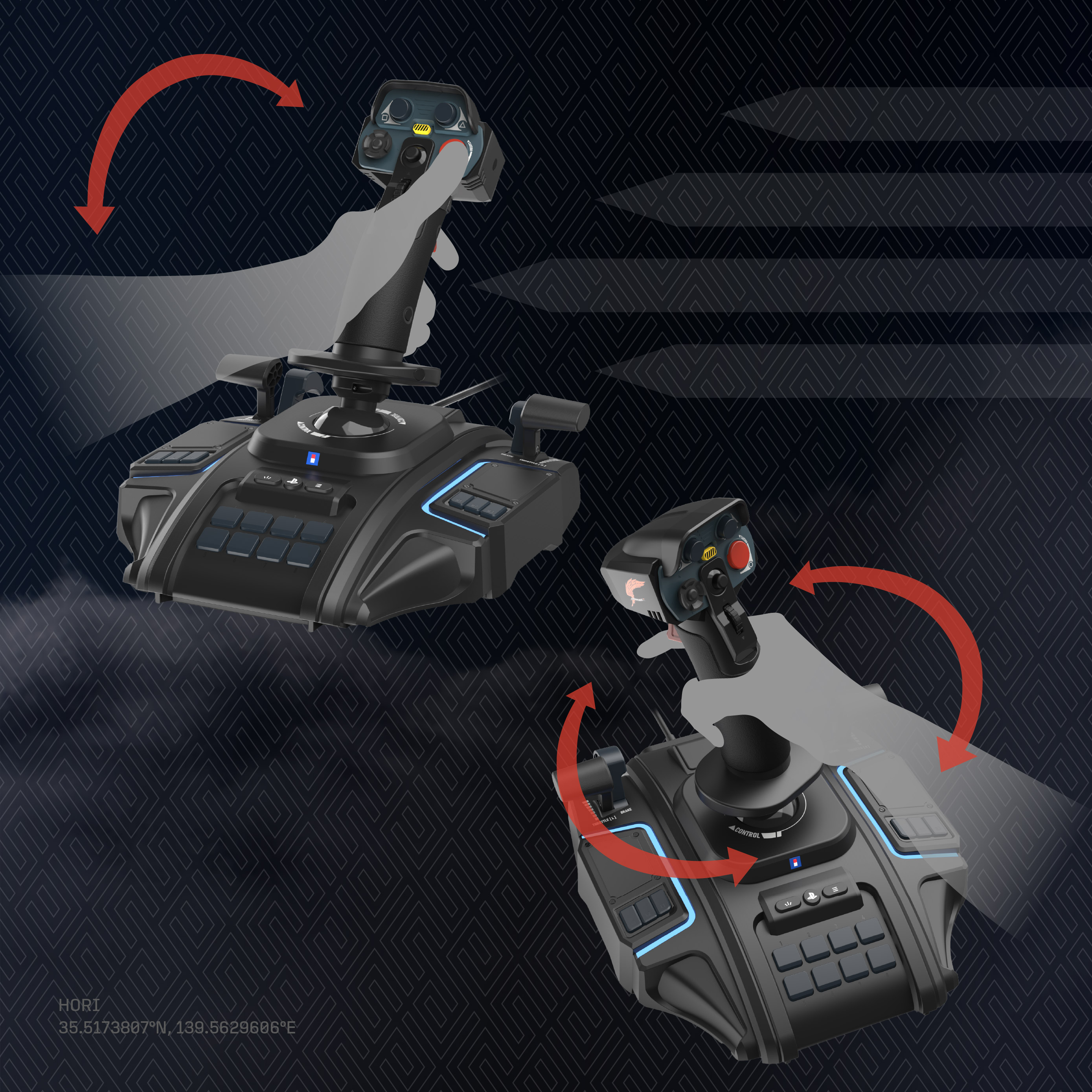 Joystick HORI Flight Stick Ace Combat 8: Wings of Theve (PS5, PS4, PC, crna boja) PREORDER-2