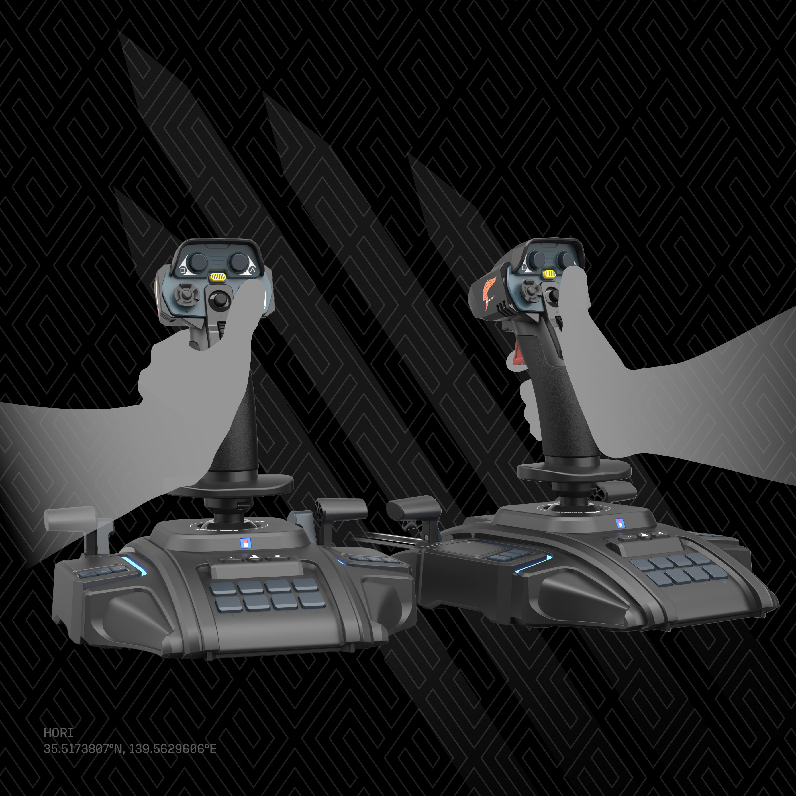 Joystick HORI Flight Stick Ace Combat 8: Wings of Theve (PS5, PS4, PC, crna boja) PREORDER-3